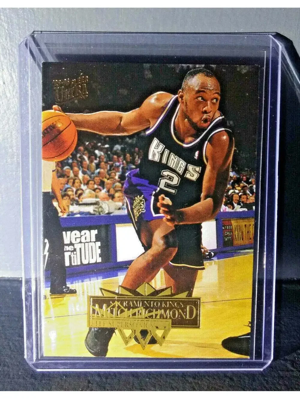 1995-96 Mitch Richmond Fleer Ultra #158 Error Misprint Basketball Card